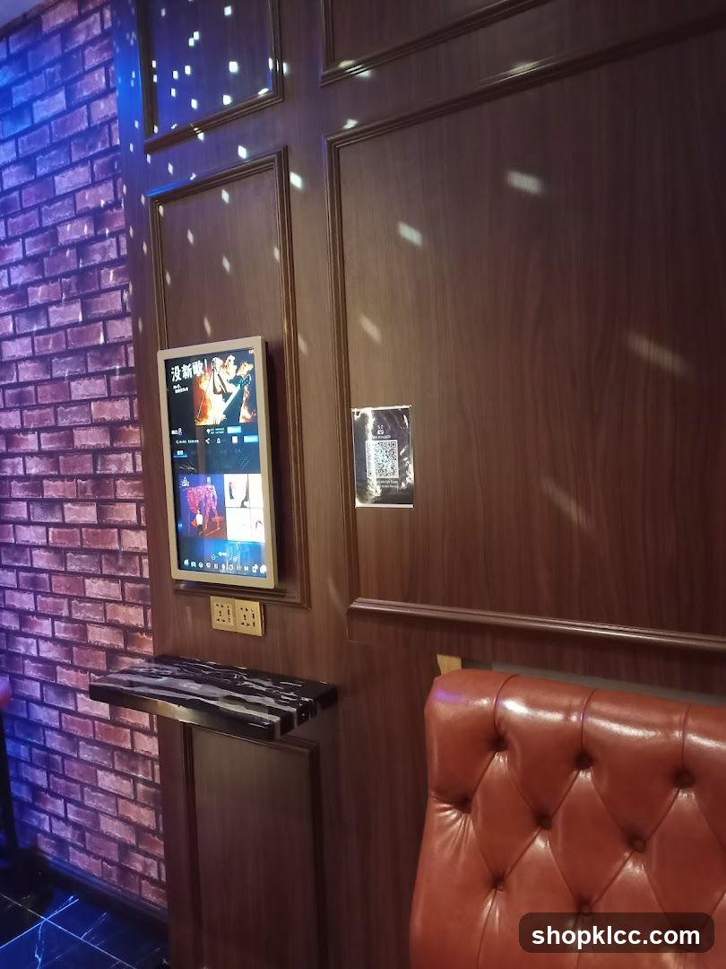 Karaoke Screen and Seating