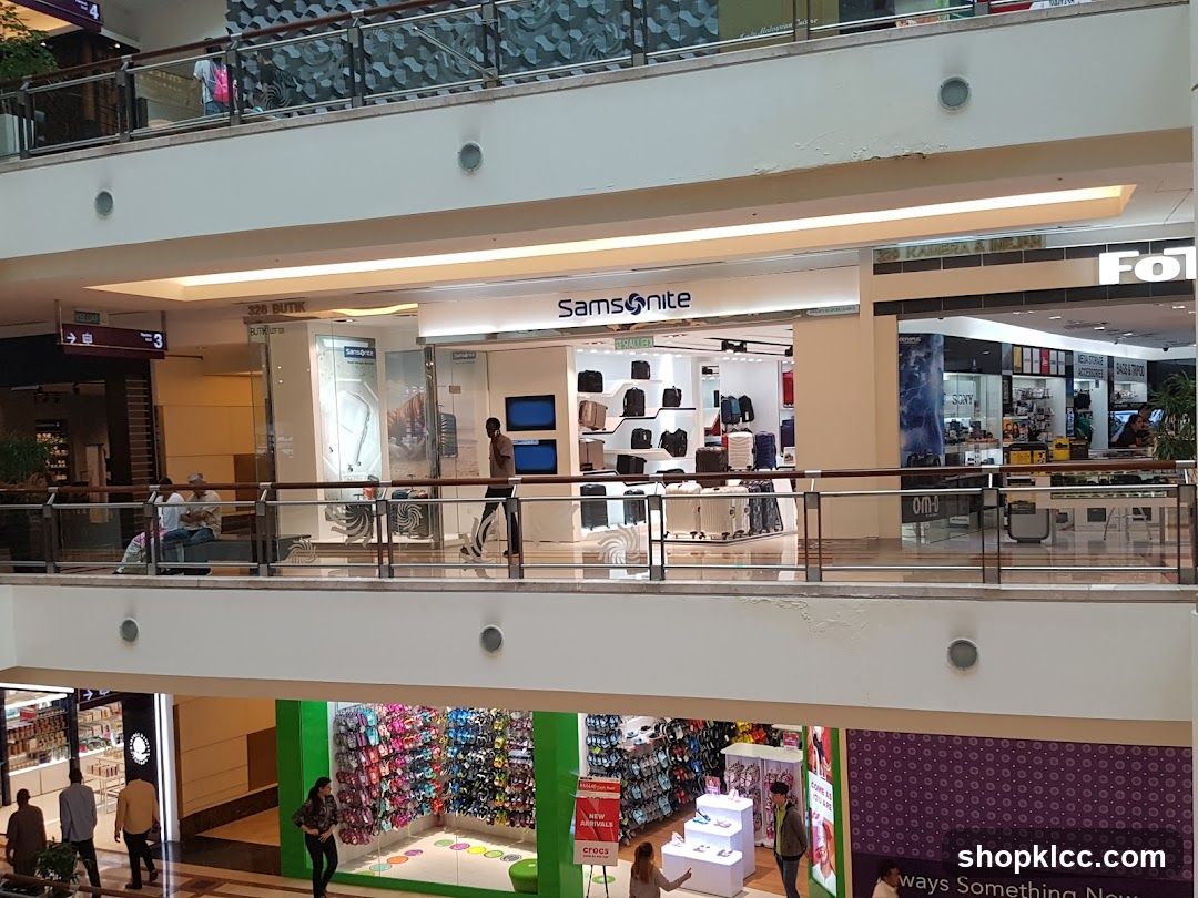 Mall Interior with Samsonite Store