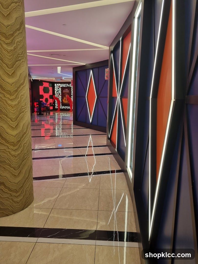 Modern Hallway with Geometric Decor