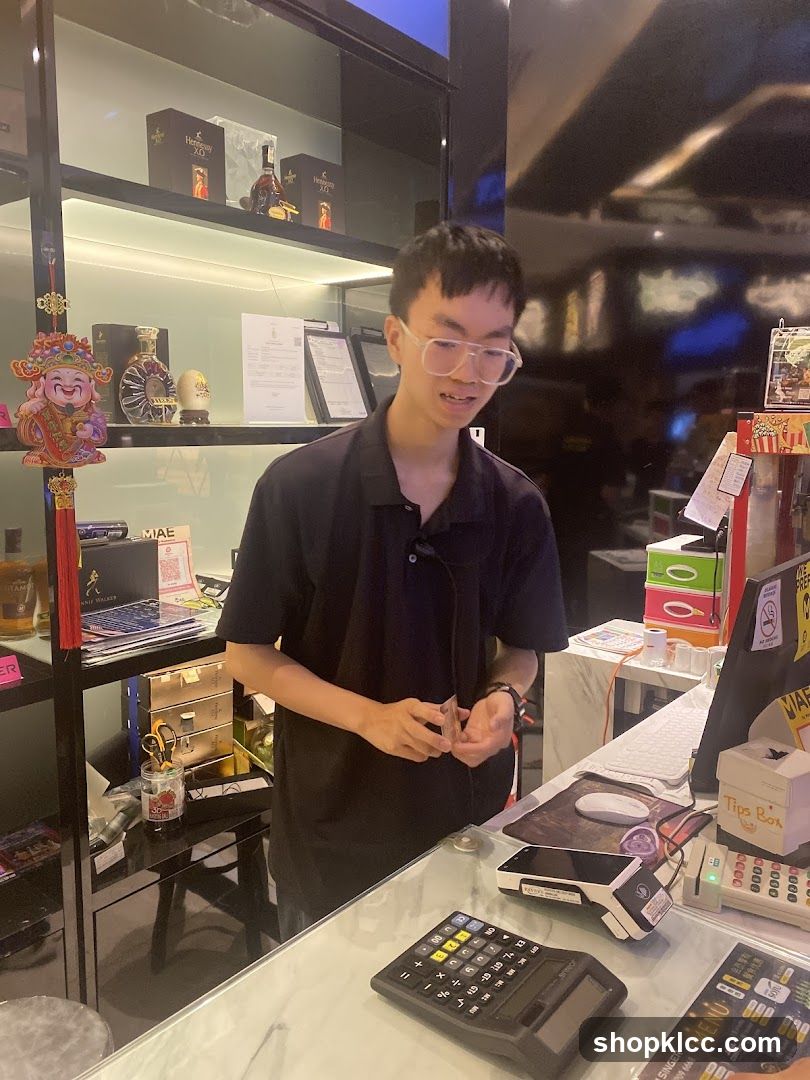 Cashier at Counter
