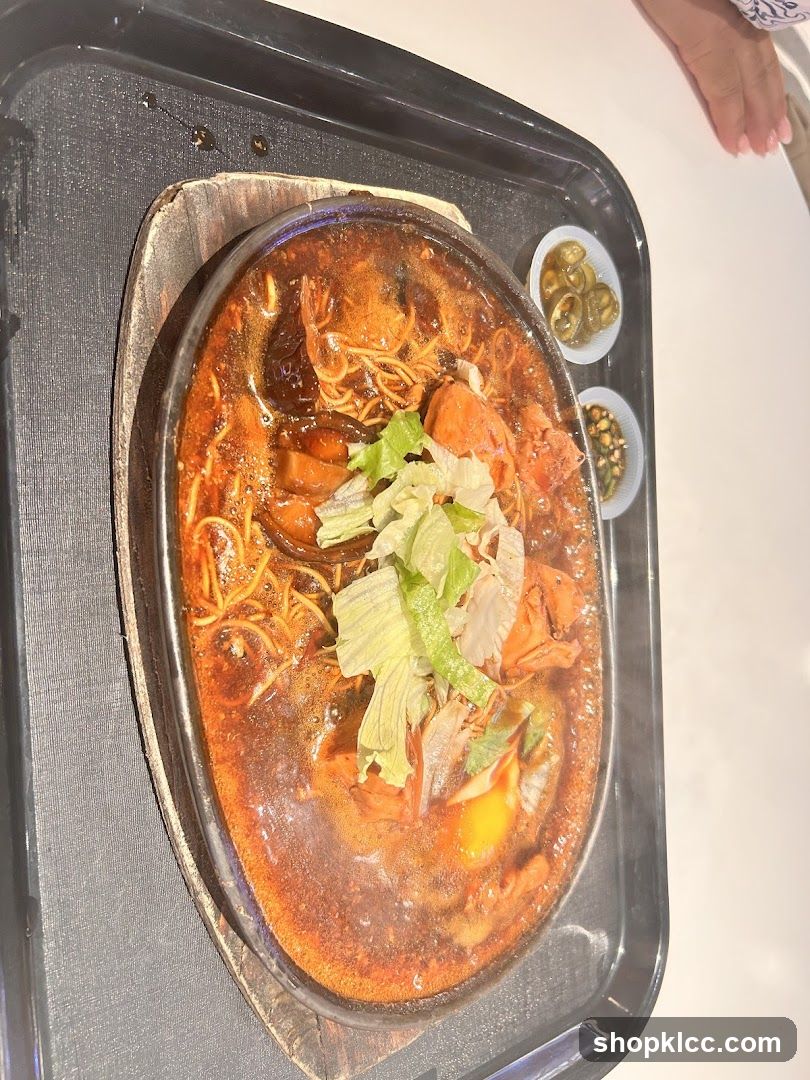 Sizzling Noodle Dish