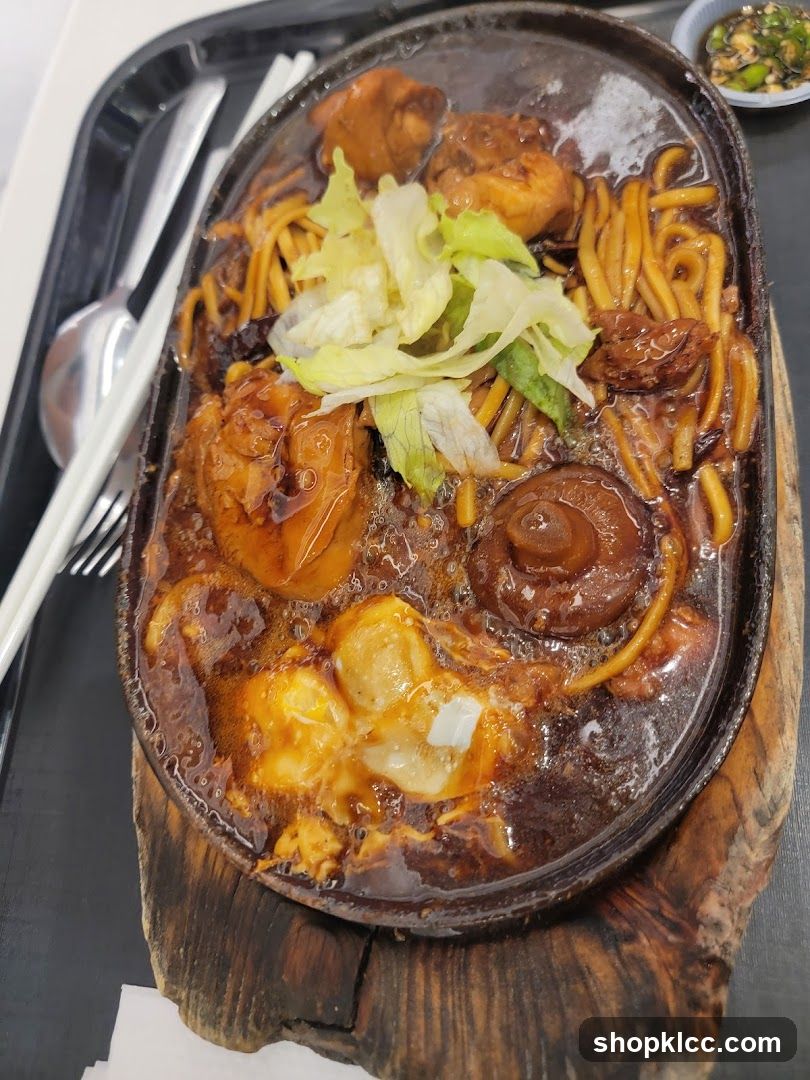 Sizzling Noodle Dish