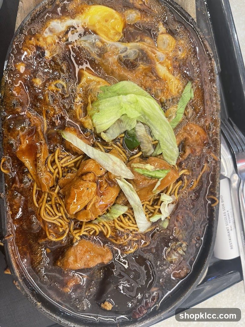 Sizzling Noodles with Egg and Chicken