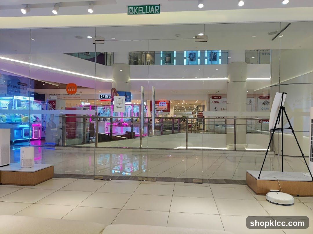 Mall Interior with Storefronts