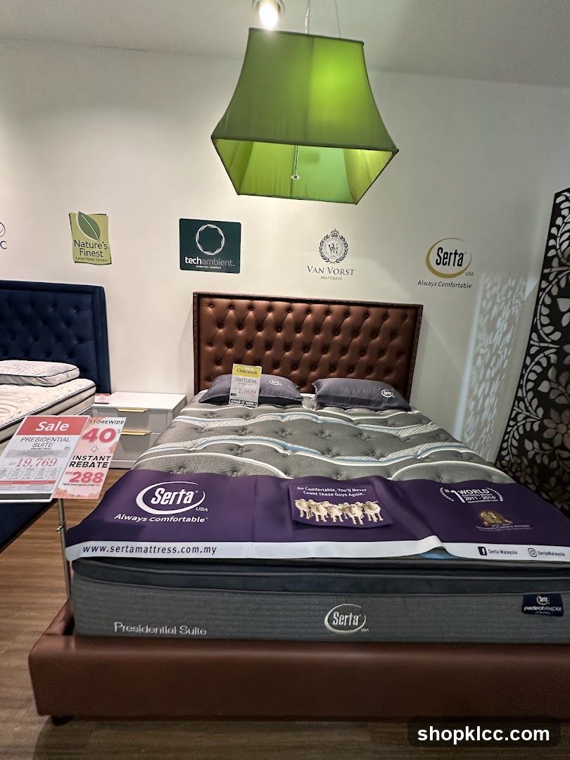 Serta Presidential Suite Mattress Display