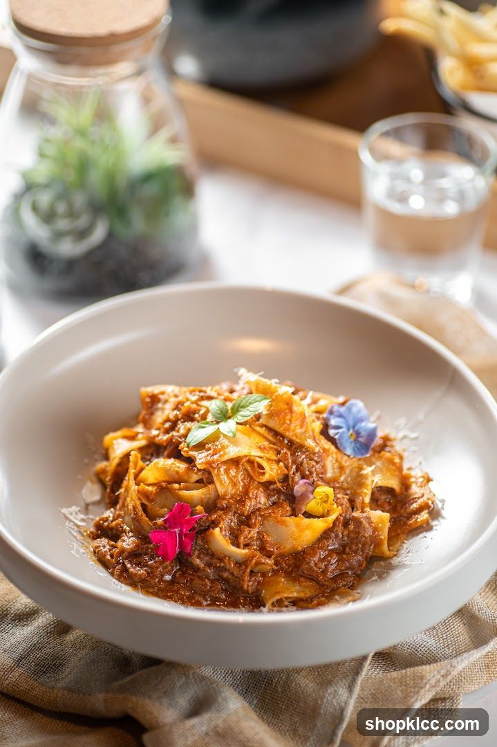 Pasta Dish with Edible Flowers