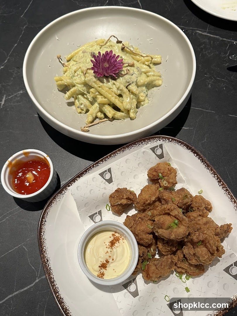 Fried Chicken and Pasta