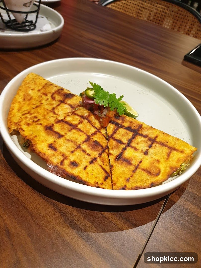 Quesadilla with Salsa