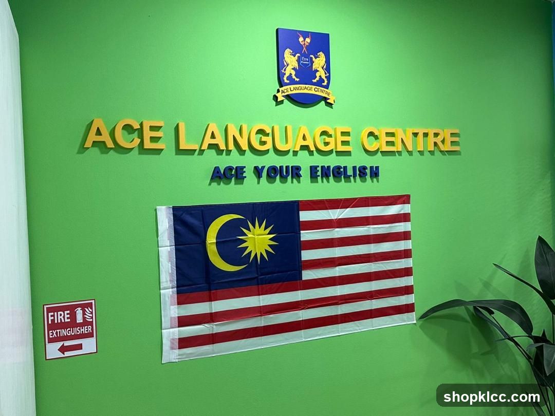 Ace Language Centre Interior Wall Display