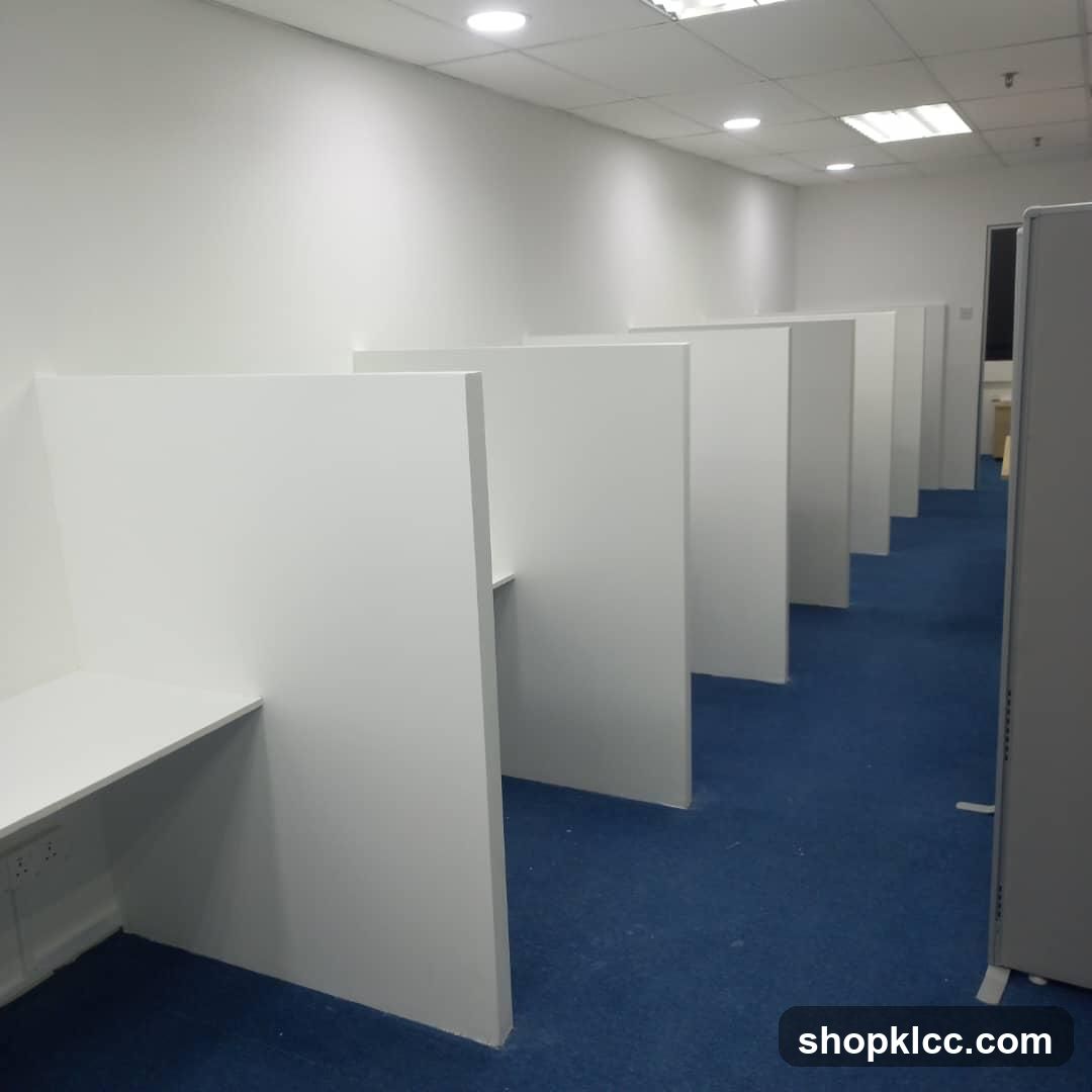 Empty Office Cubicles