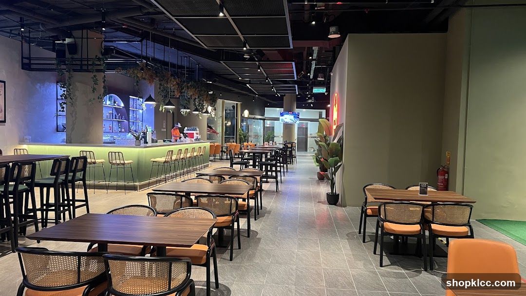Modern Bar and Dining Area