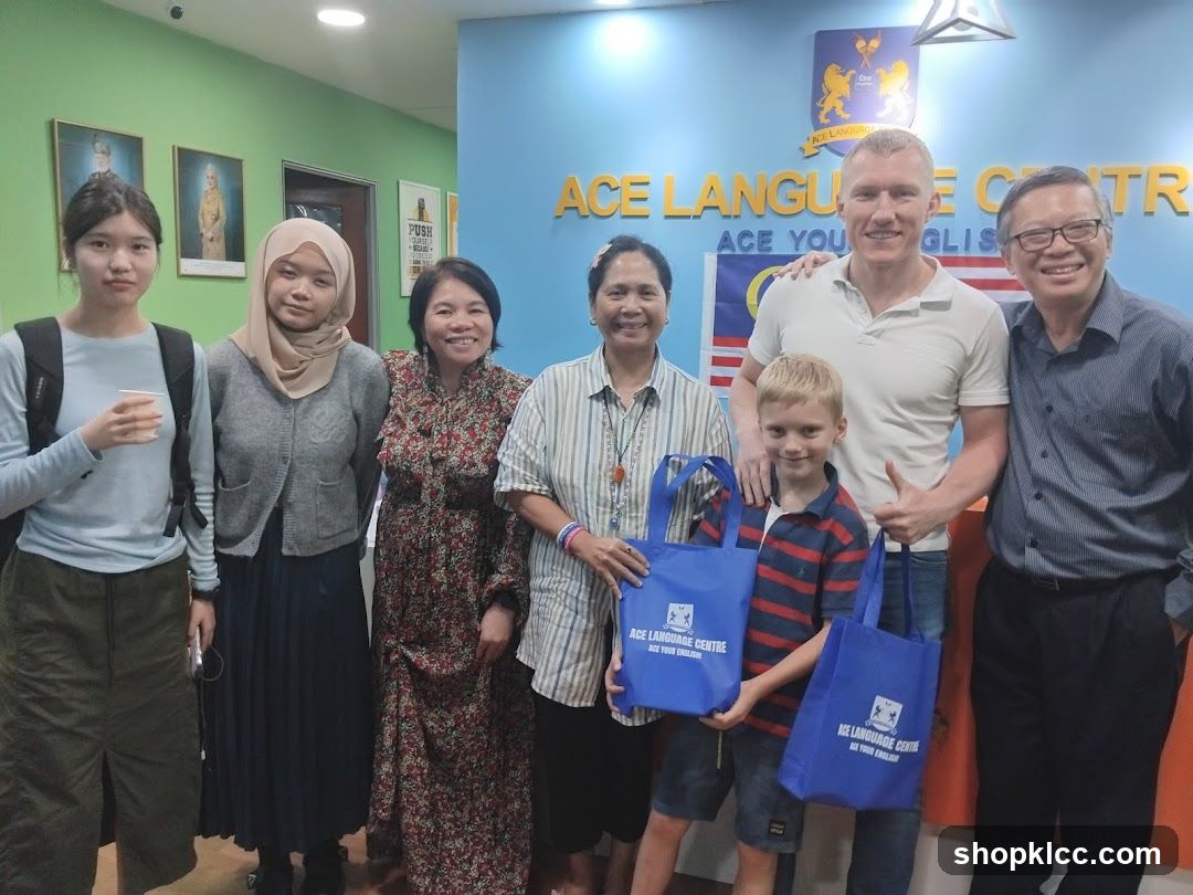 Group photo at ACE Language Centre
