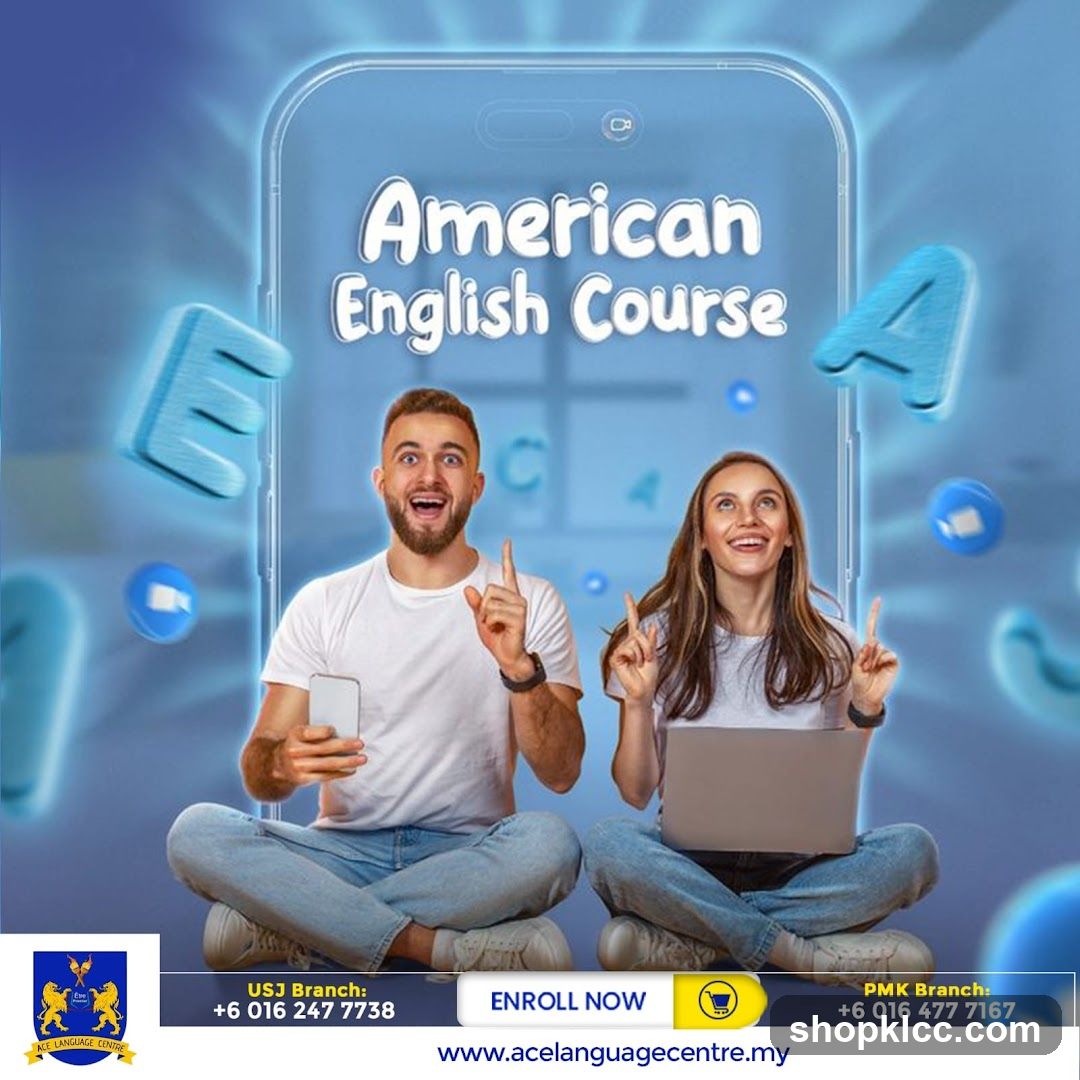 American English Course Advertisement