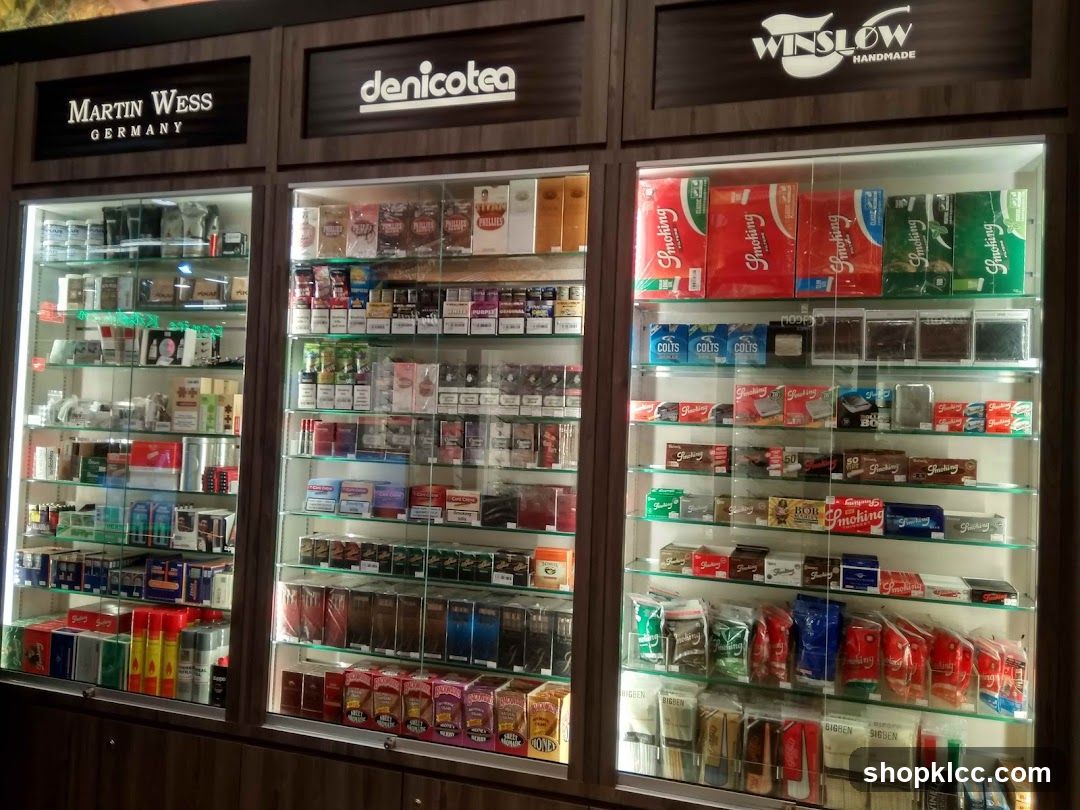 Display of tobacco products