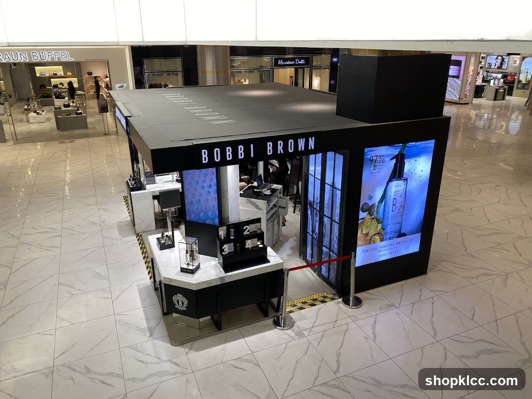 Bobbi Brown kiosk in mall