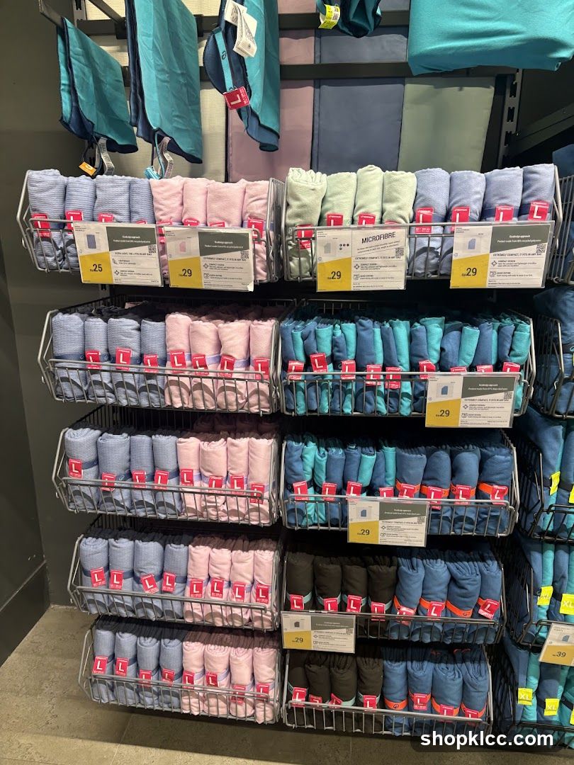 Rolled Towels on Display