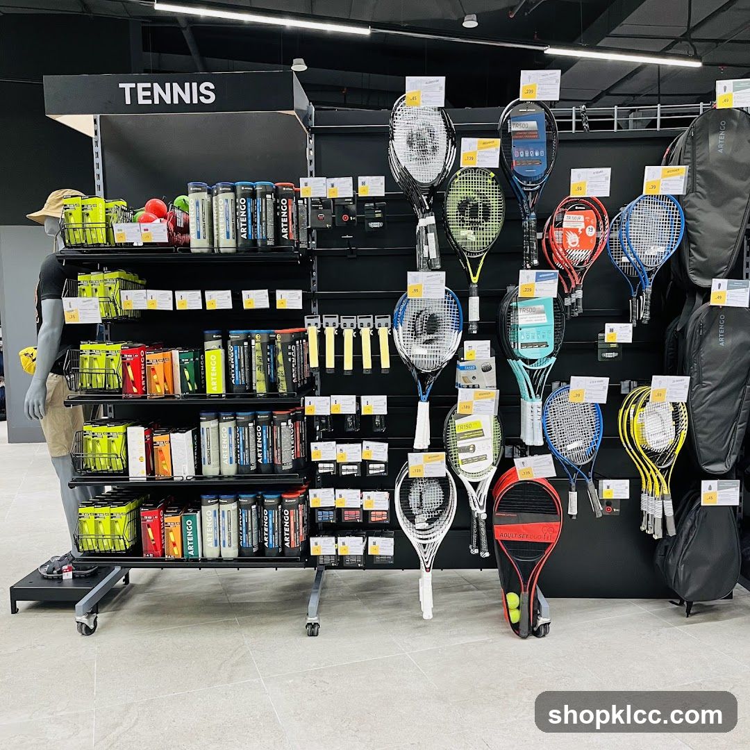 Tennis Equipment Display