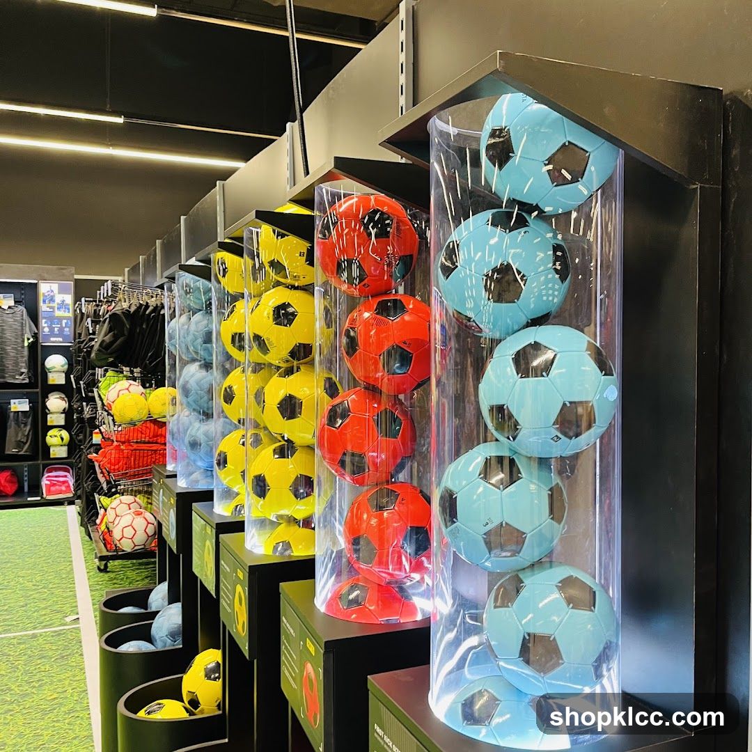 Soccer Balls Display