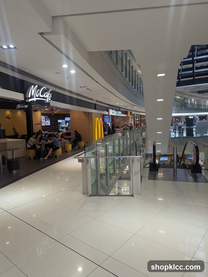 McDonald's and McCafe in a Mall