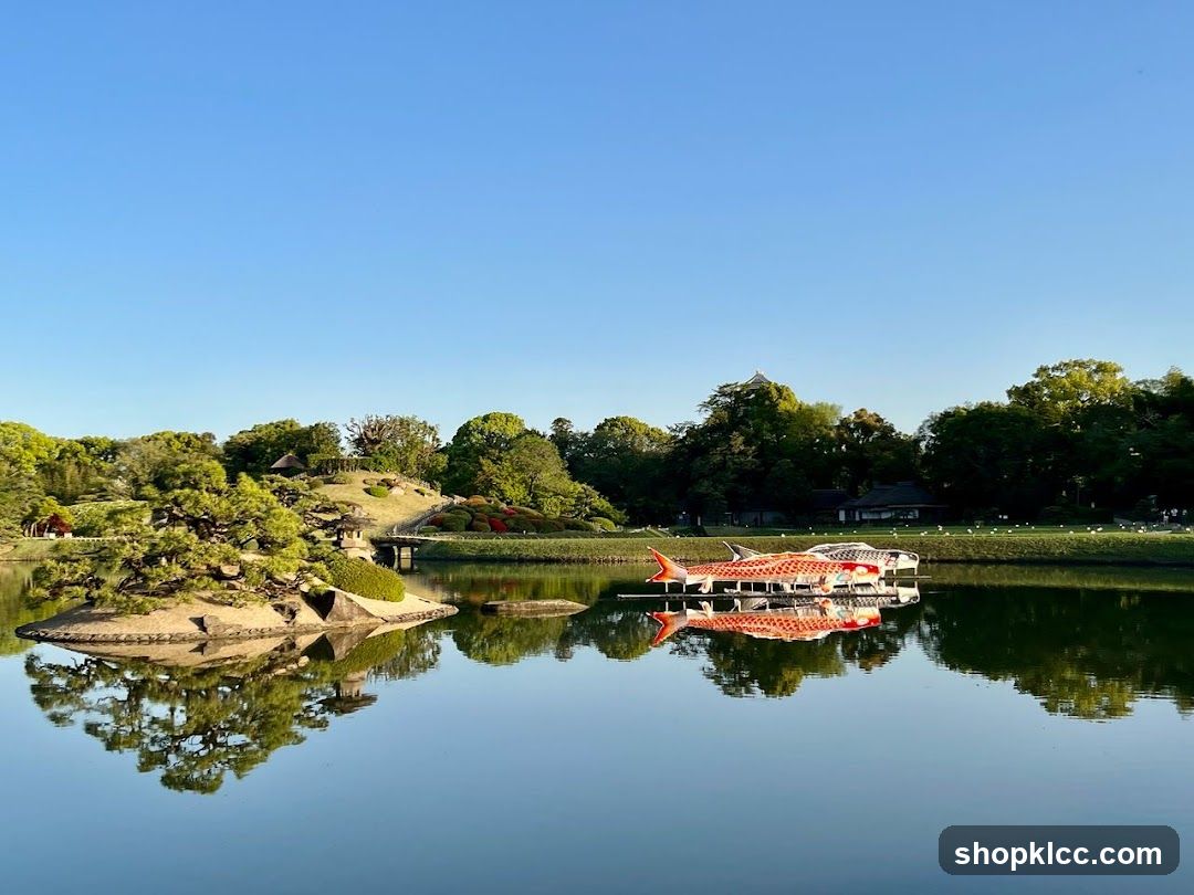 Koi Pond in Japanese Garden