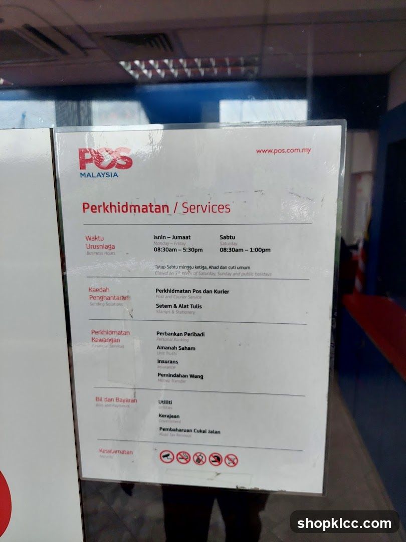 POS Malaysia Services Signage