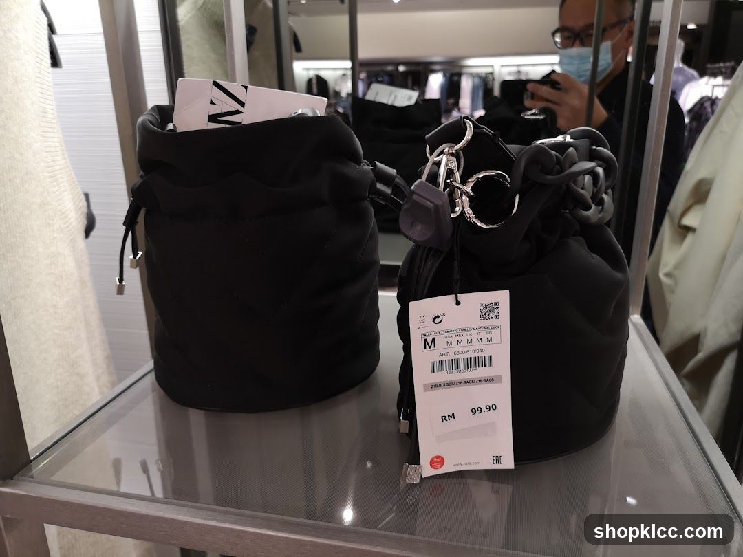 Black Bags on Display