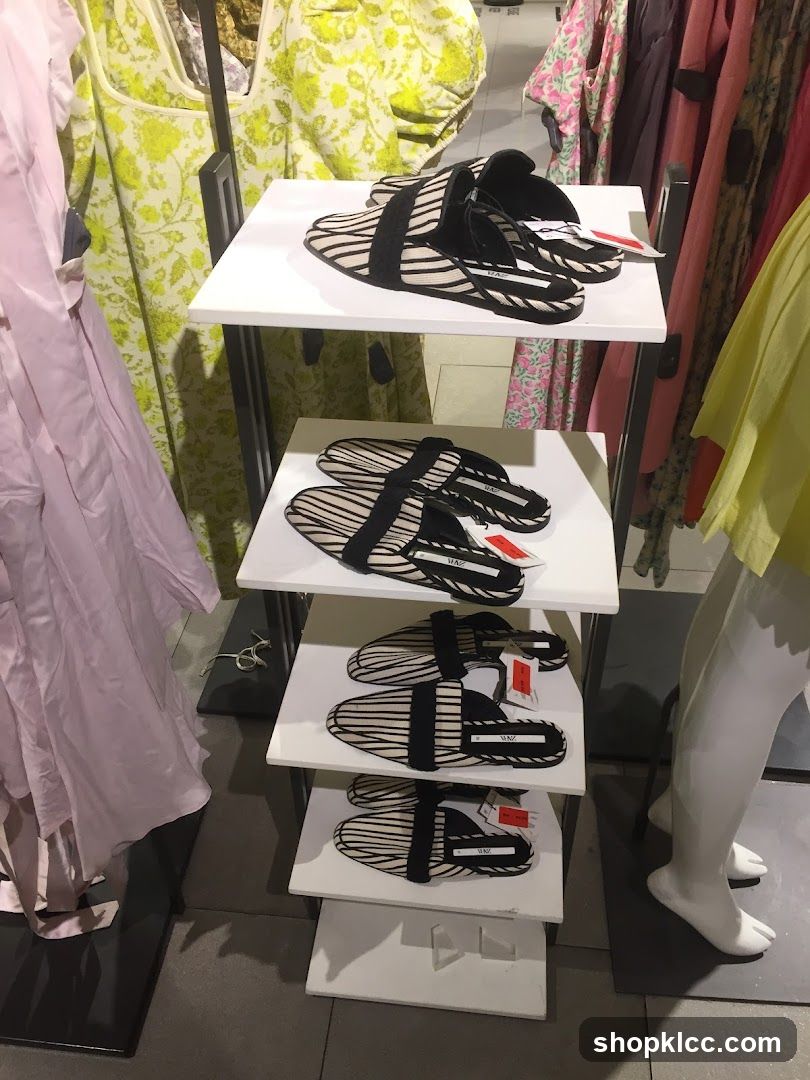 Zebra Print Slides on Display
