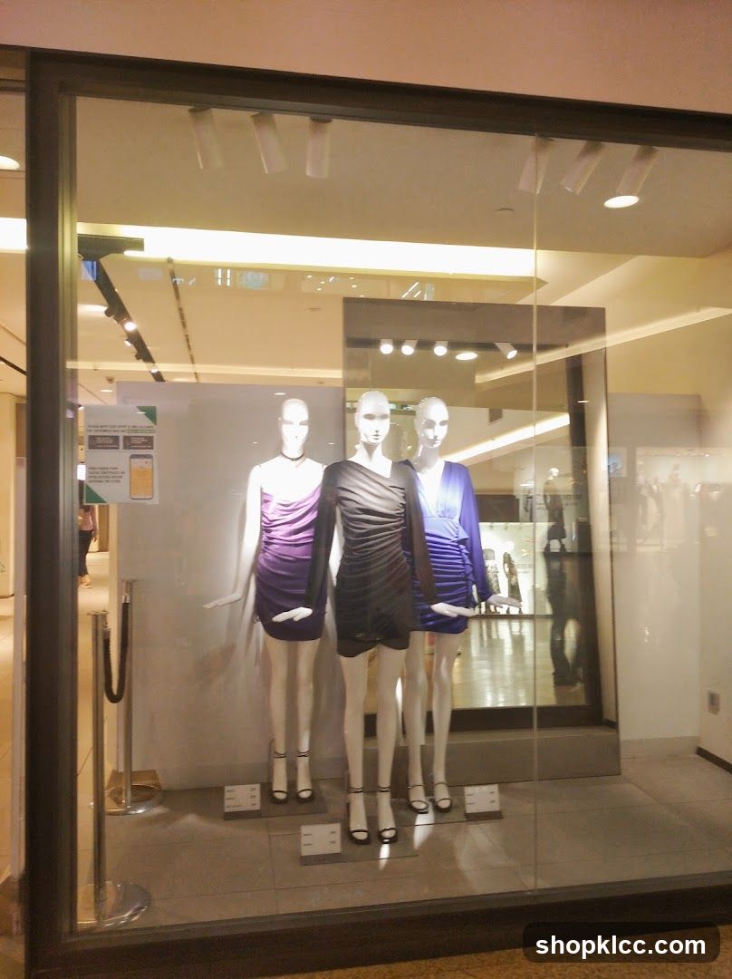 Mannequins in a store window