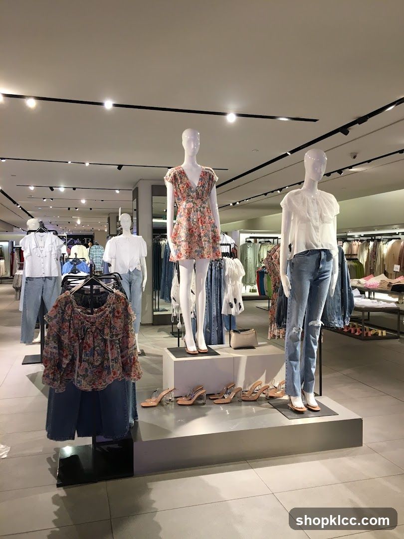 Mannequins in a clothing store
