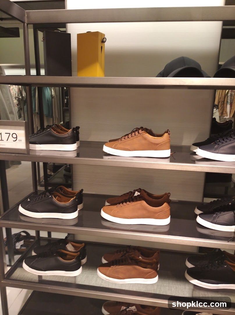 Display of Men's Sneakers