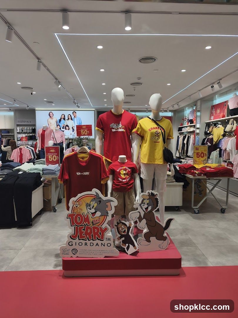 Tom and Jerry Clothing Display