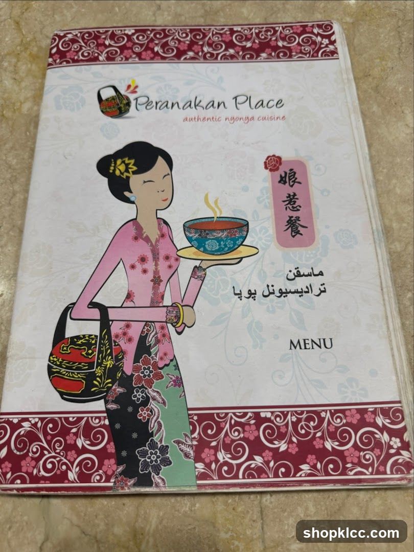 Peranakan Place Menu