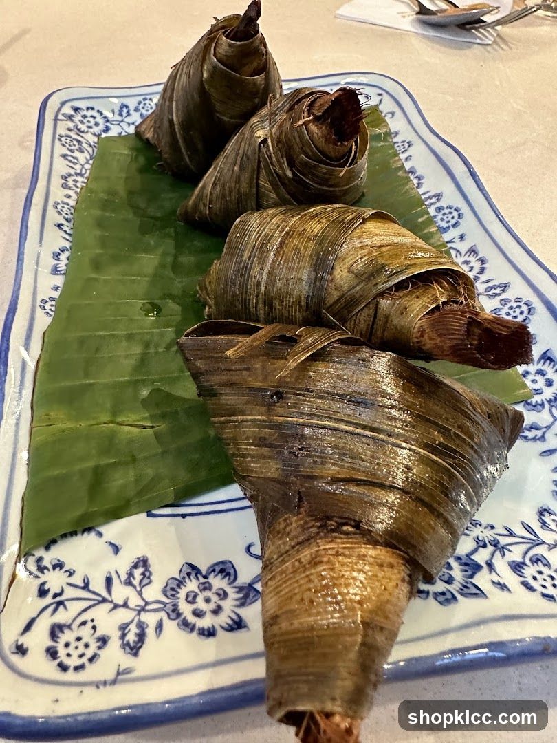 Chicken wrapped in pandan leaves