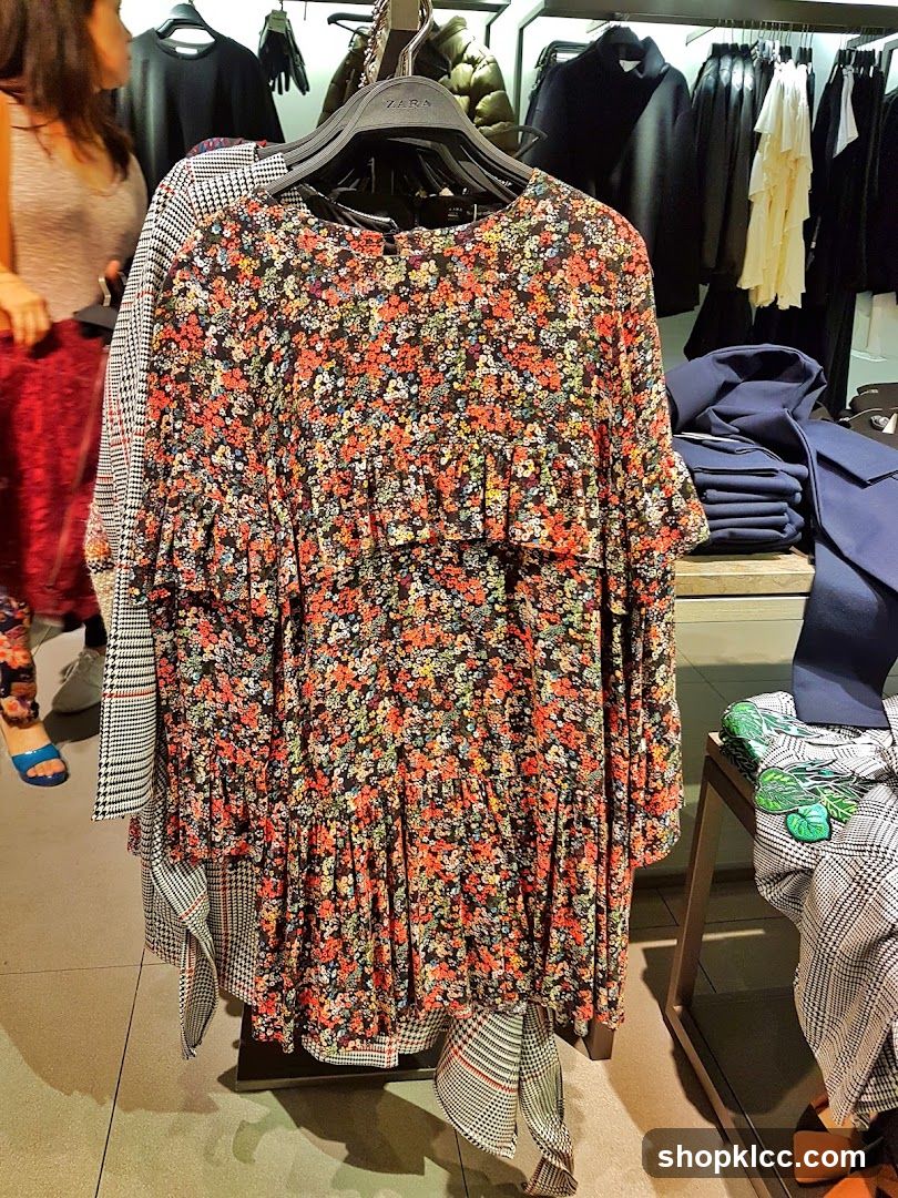 Floral Print Dress on Display