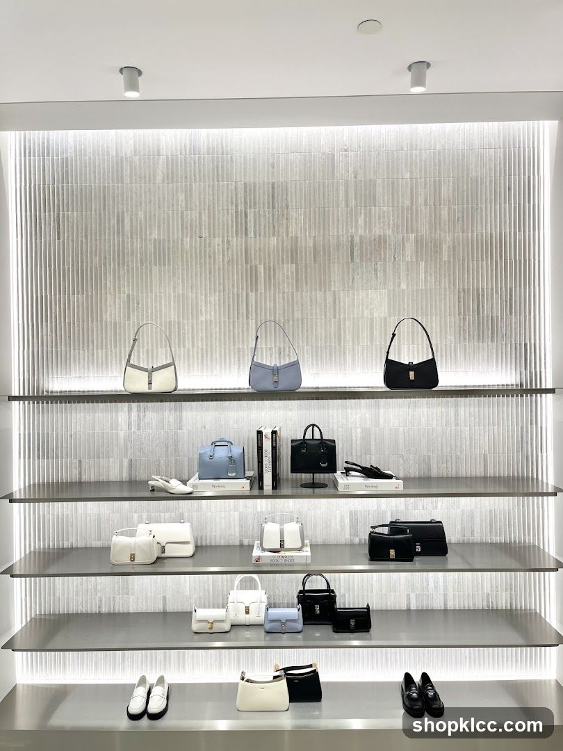 Handbags and Shoes Display