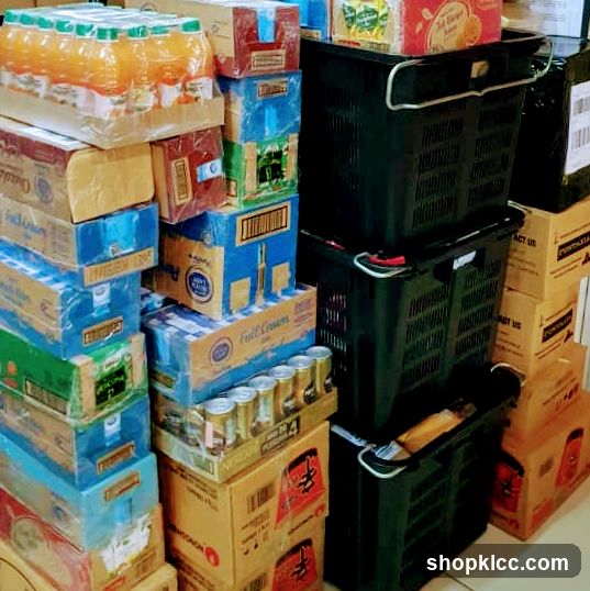 Stacked Boxes and Baskets