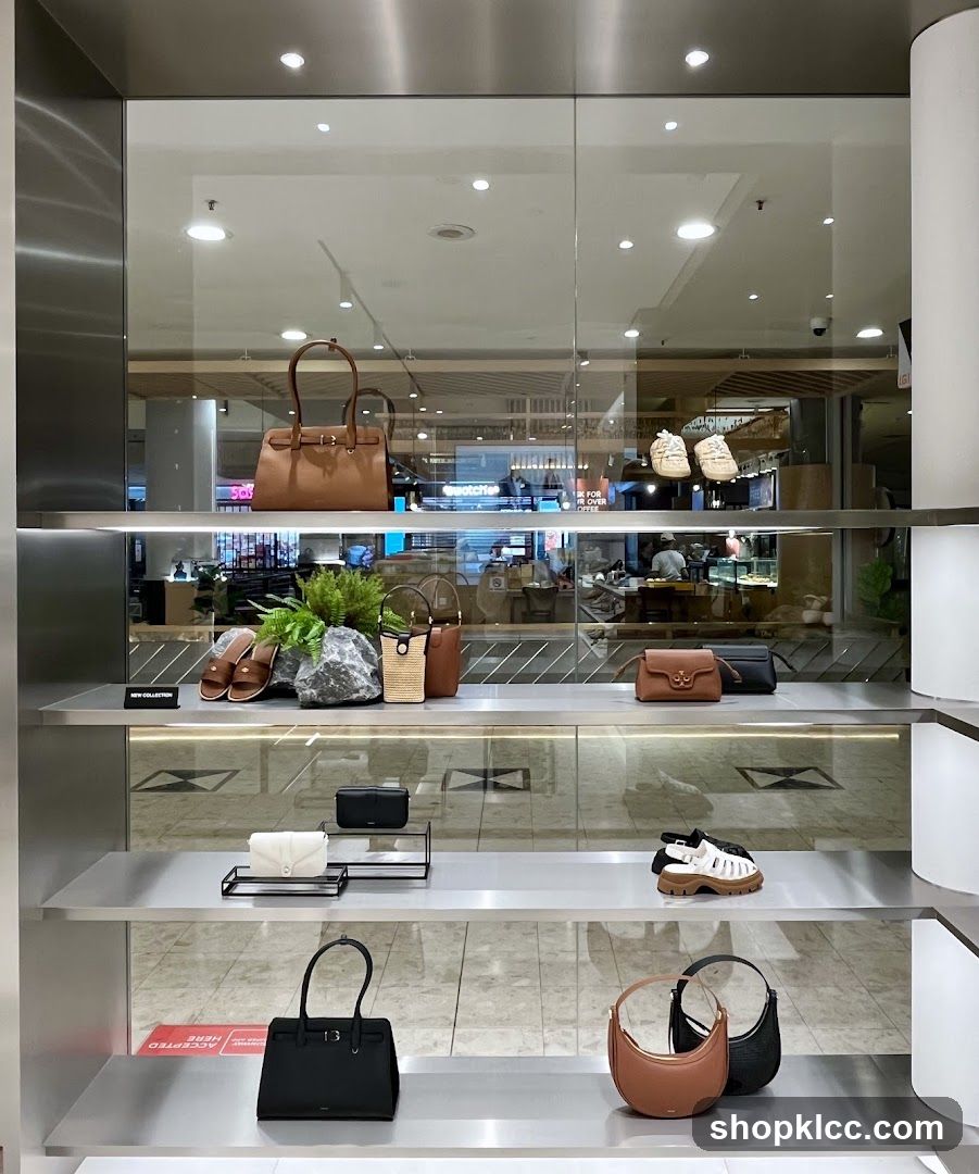 Store Display of Handbags and Shoes