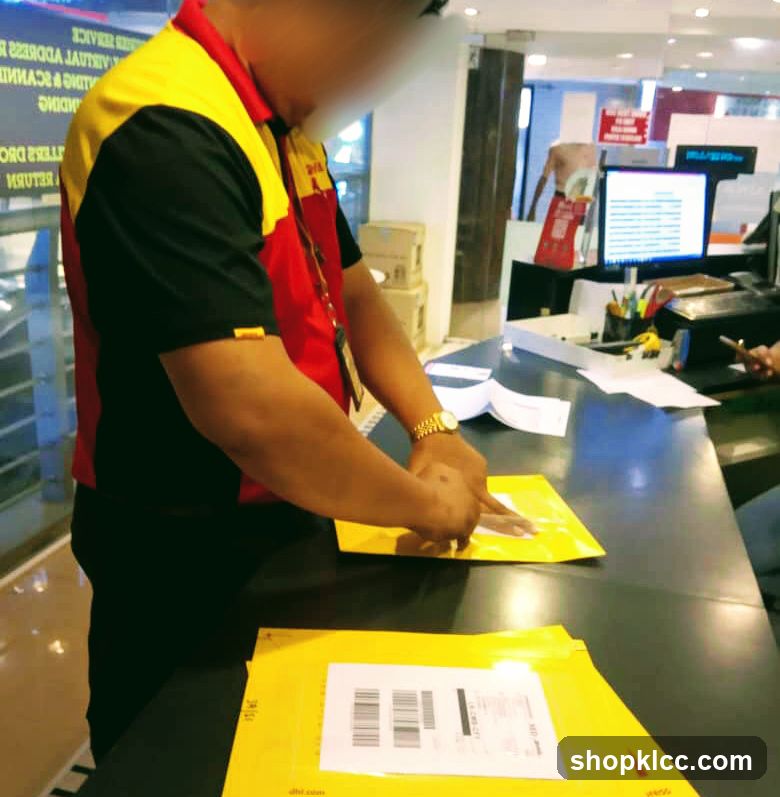 Shipping Clerk Preparing Packages