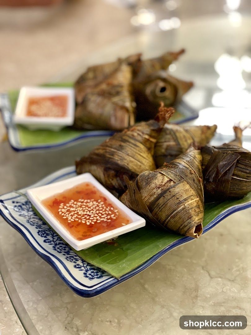 Pandan Chicken with Sweet Chili Sauce