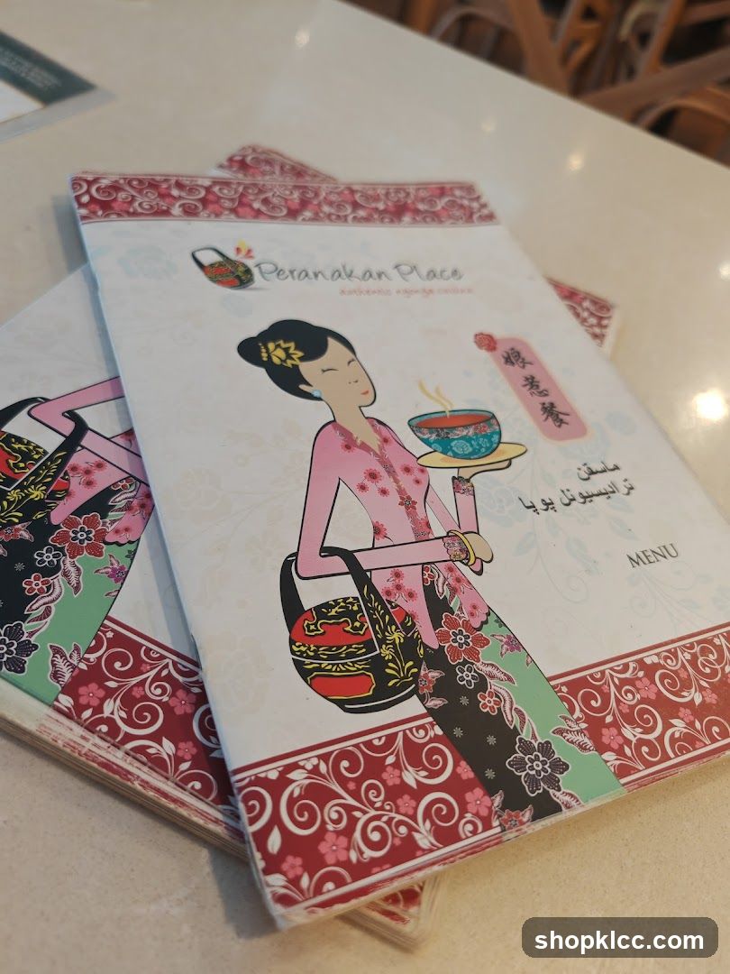 Peranakan Place Menu