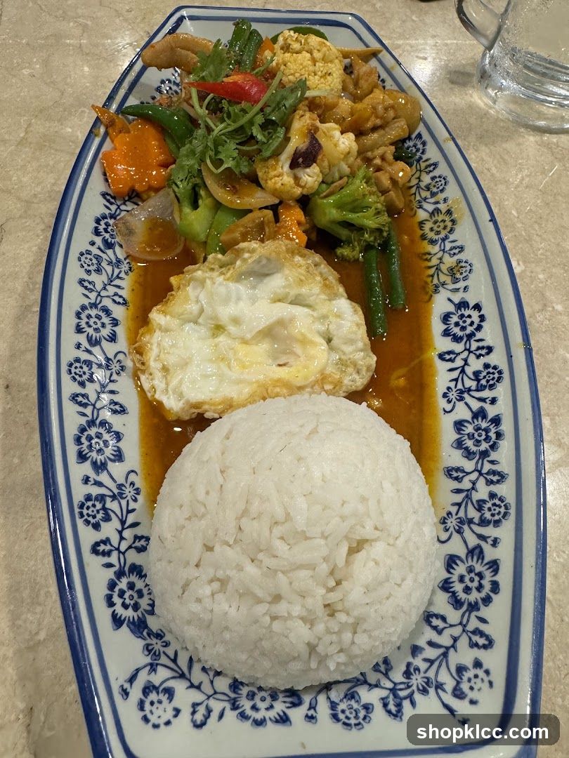 Curry with Rice and Fried Egg