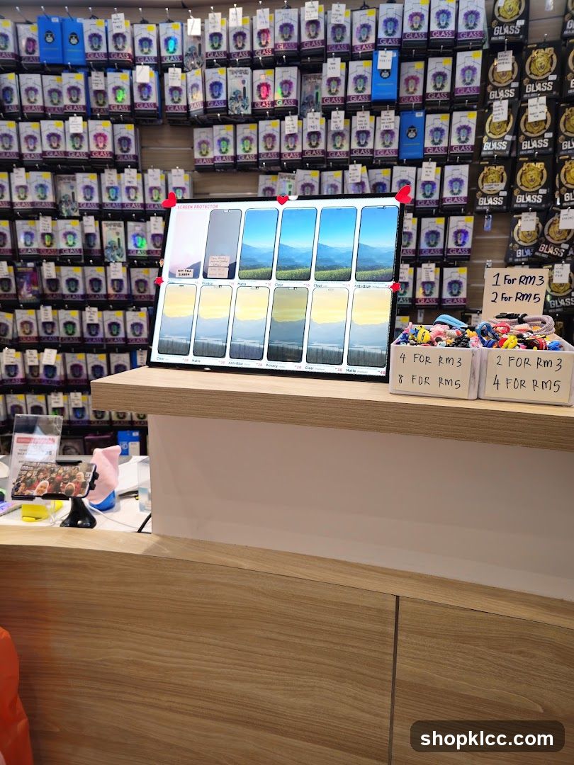 Screen Protector Display