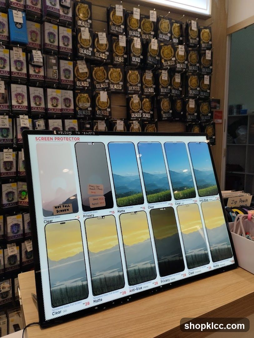 Screen Protector Display