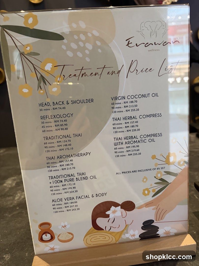 Treatment and Price List