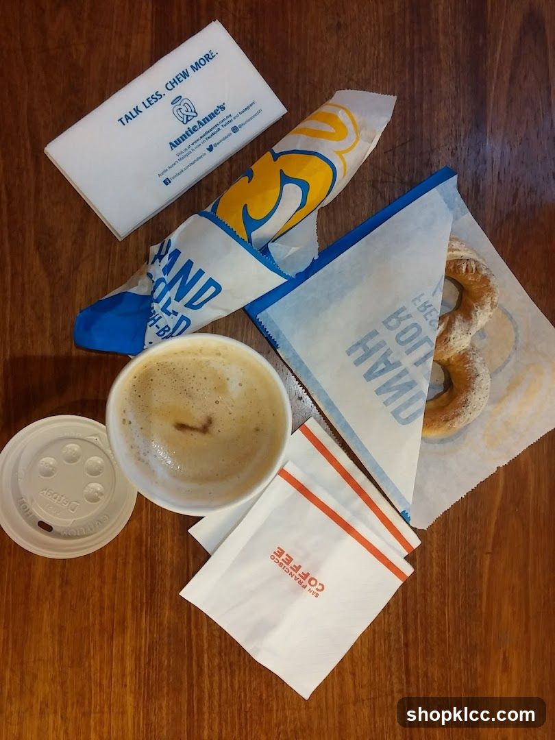 Auntie Anne's Pretzel and Coffee