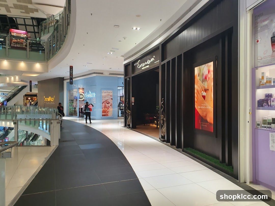 Mall Interior with Shops