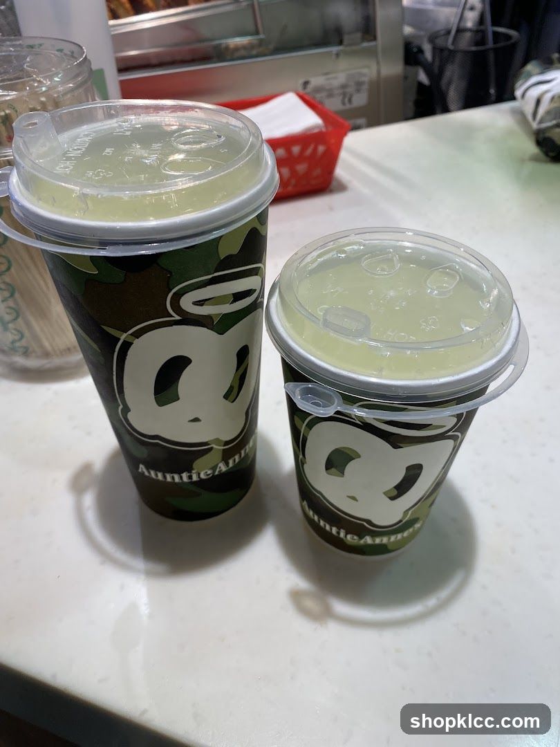 Two Drinks with Camouflage Pattern