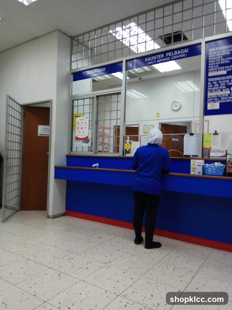 Post Office Service Counter