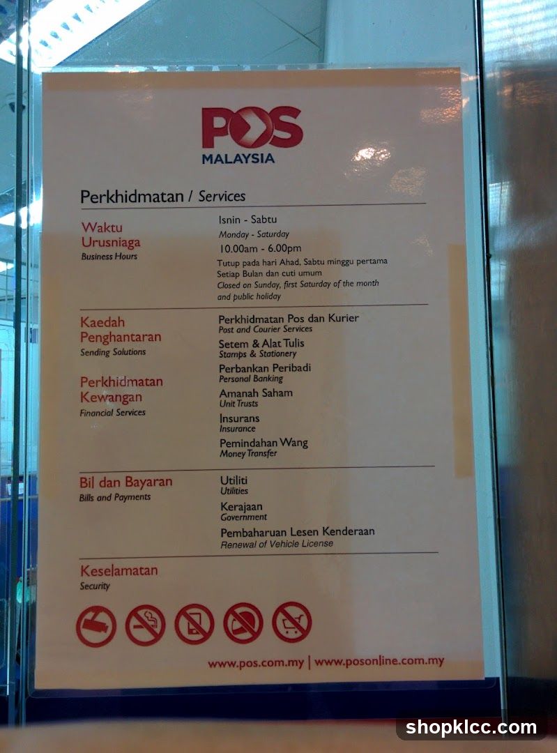 POS Malaysia Services and Information