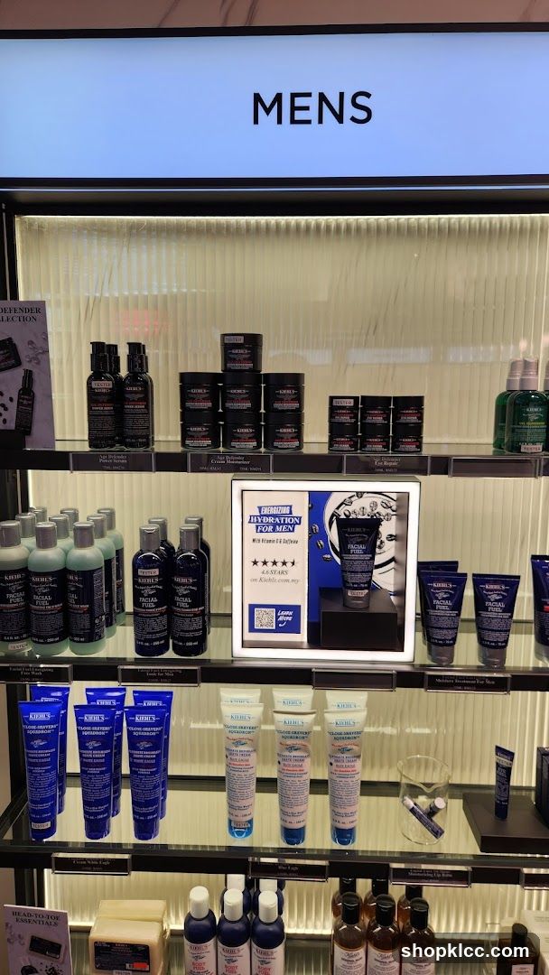 Kiehl's Men's Skincare Display